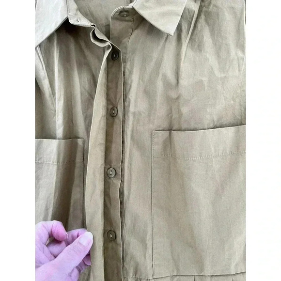 DeLuc Women’s Medium Tan Short Sleeveless Romber Summer Comfort Excellent UC - Picture 5 of 11